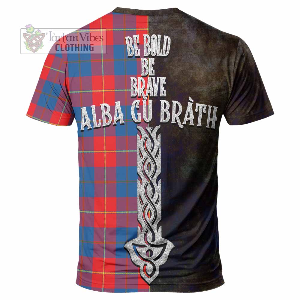 Blane Tartan Family Crest T-Shirt Alba Gu Brath Be Brave Lion Ancient Style - Tartan Vibes Clothing