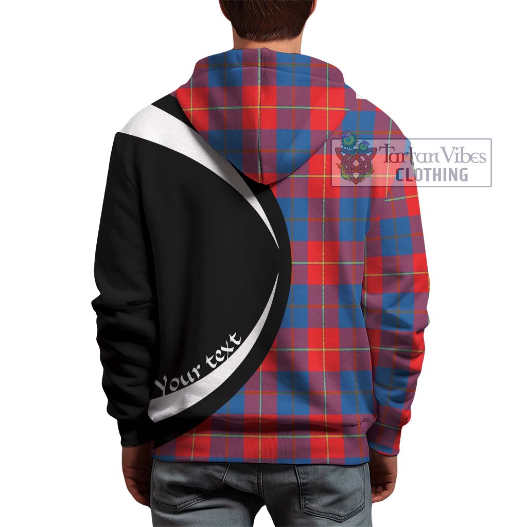 Blane Tartan Hoodie with Family Crest Circle Style - Tartan Vibes Clothing