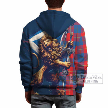 Blane Tartan Family Crest Hoodie with Scottish Majestic Lion - Tartan Vibes Clothing