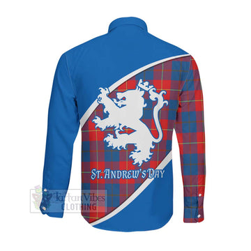 Blane Family Crest Tartan Long Sleeve Button Shirt Celebrate Saint Andrew's Day in Style Men's Shirt - Tartan Vibes Clothing