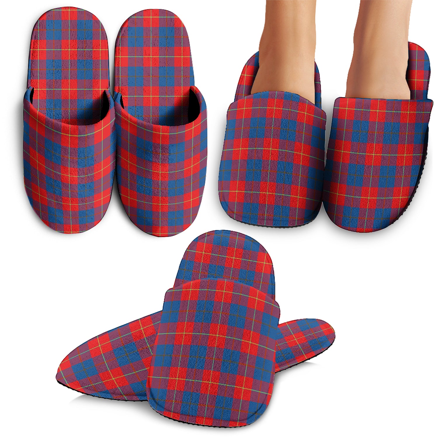 Blane Tartan Home Slippers - Tartanvibesclothing