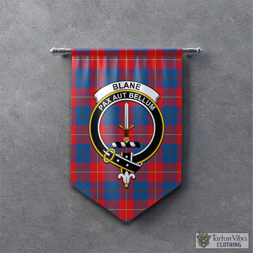 Blane Tartan Gonfalon, Tartan Banner with Family Crest - Tartan Vibes Clothing