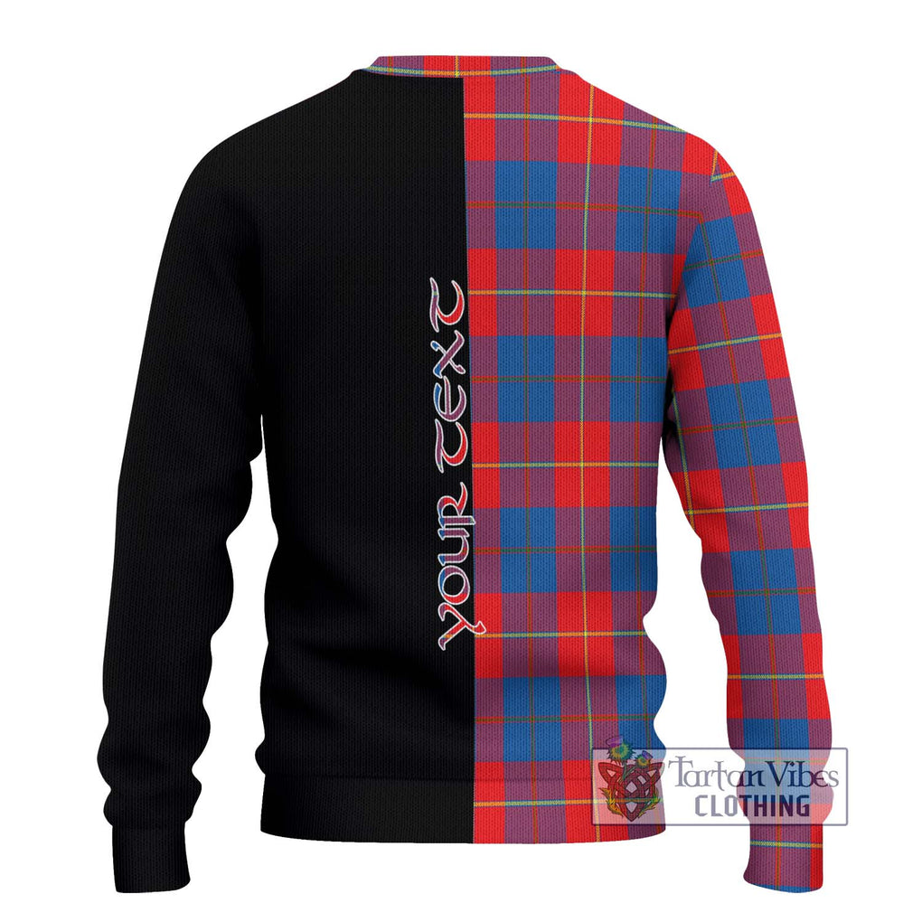 Blane Tartan Ugly Sweater with Family Crest and Half Of Me Style - Tartan Vibes Clothing