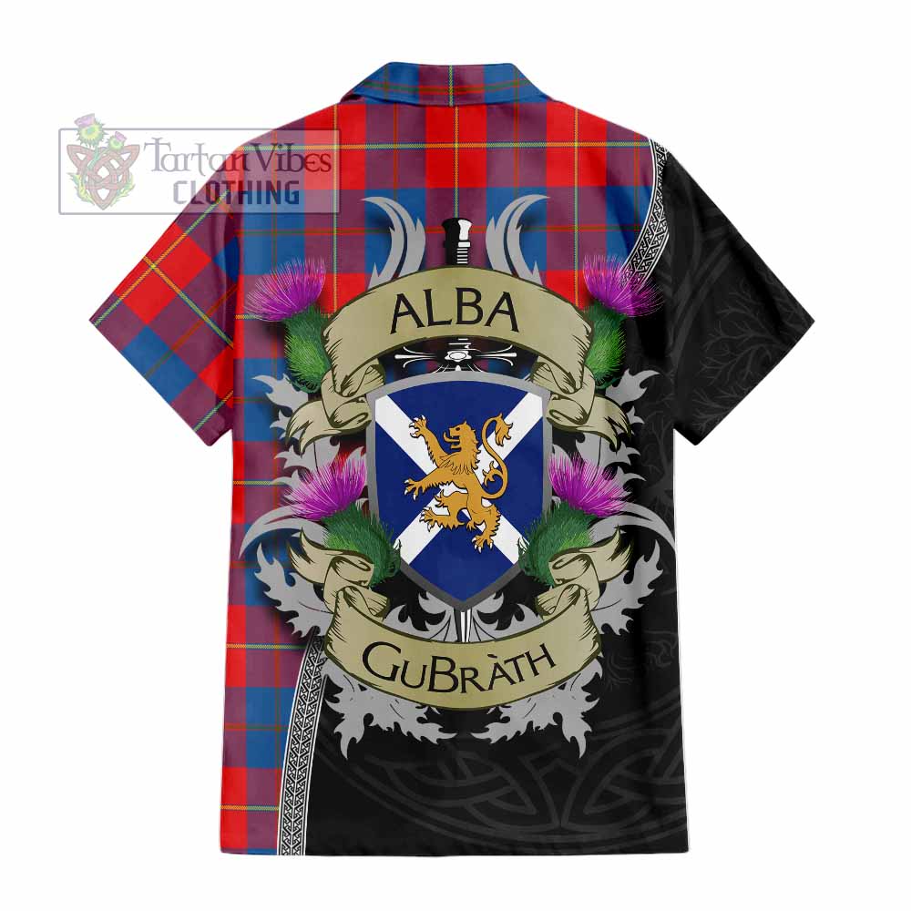 Blane Tartan Family Crest Hawaiian Shirt Lion Rampant Royal Thistle Shield Celtic Inspired - Tartan Vibes Clothing