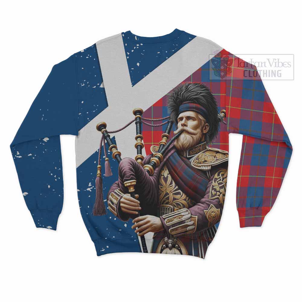 Blane Tartan Sweatshirt with Family Crest Scottish Bagpiper Vibes - Tartan Vibes Clothing