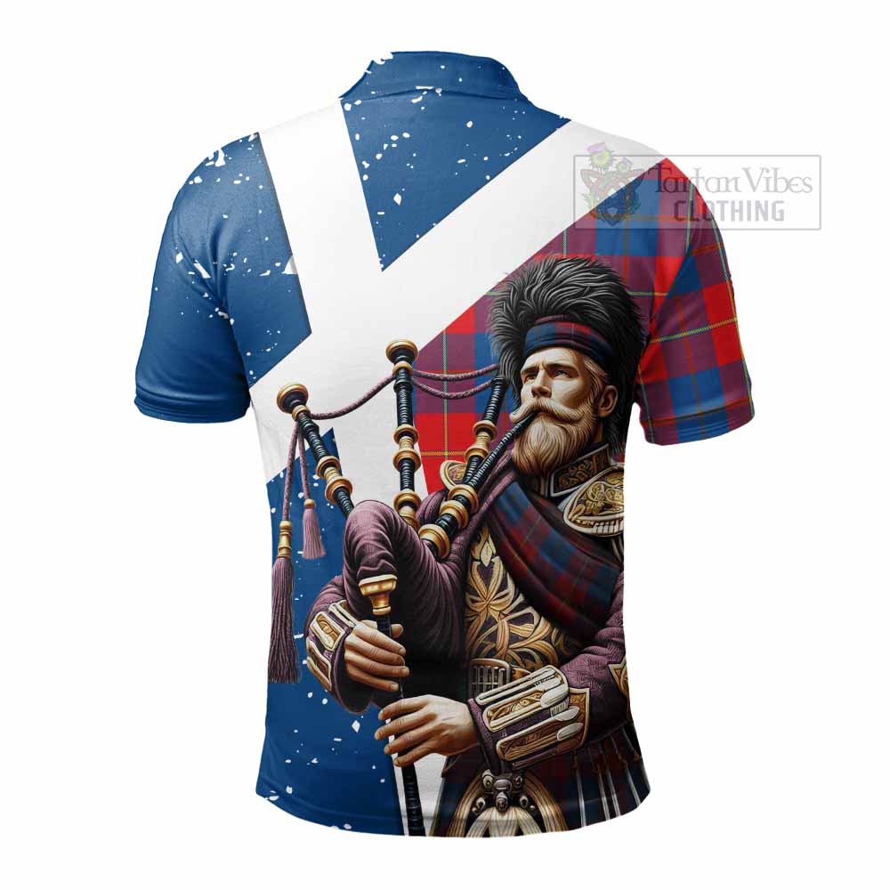 Blane Tartan Polo Shirt with Family Crest Scottish Bagpiper Vibes - Tartan Vibes Clothing