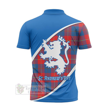 Blane Family Crest Tartan Zipper Polo Shirt Celebrate Saint Andrew's Day in Style - Tartan Vibes Clothing