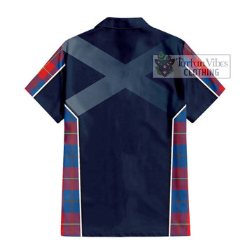 Blane Tartan Hawaiian Shirt with Family Crest and Lion Rampant Vibes Sport Style - Tartan Vibes Clothing