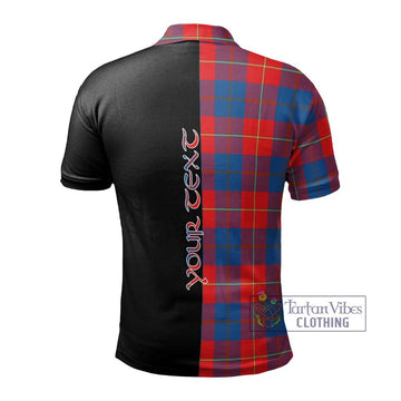 Blane Tartan Polo Shirt with Family Crest and Half Of Me Style - Tartan Vibes Clothing