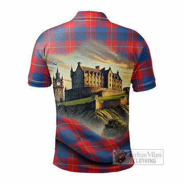 Tartan Vibes Clothing Blane Tartan Family Crest Polo Shirt with Scottish Ancient Castle Stype