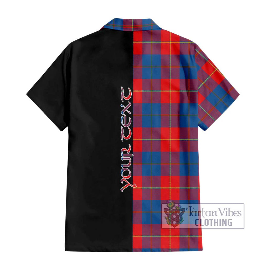 Blane Tartan Hawaiian Shirt with Family Crest and Half Of Me Style - Tartan Vibes Clothing