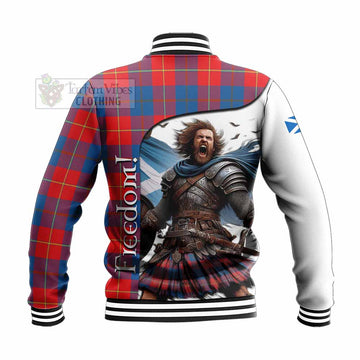Blane Crest Tartan Baseball Jacket Inspired by the Freedom of Scottish Warrior - Tartan Vibes Clothing