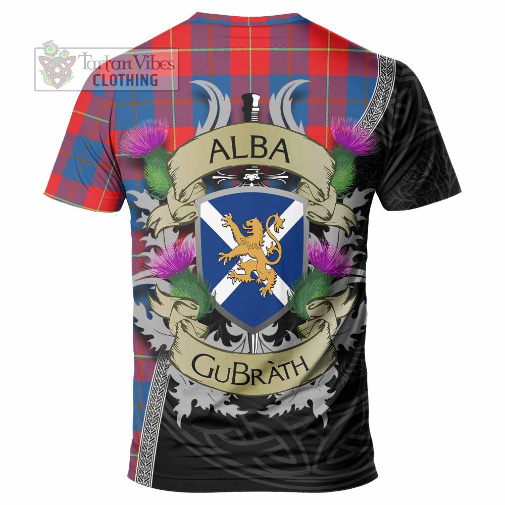 Blane Tartan Family Crest T-Shirt Lion Rampant Royal Thistle Shield Celtic Inspired - Tartan Vibes Clothing