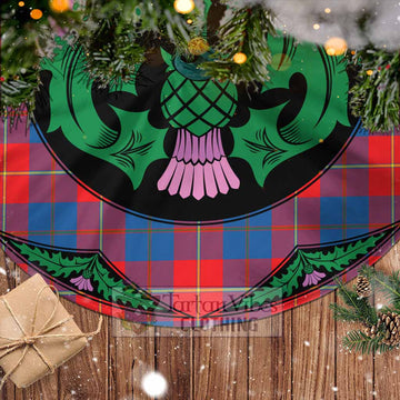 Blane Tartan Christmas Tree Skirt Scottish Thistle Style - Tartan Vibes Clothing