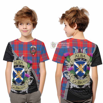 Blane Tartan Family Crest Kid T-Shirt Lion Rampant Royal Thistle Shield Celtic Inspired - Tartan Vibes Clothing