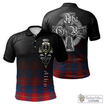 Tartan Vibes Clothing Blane Tartan Polo Shirt Featuring Alba Gu Brath Family Crest Celtic Inspired