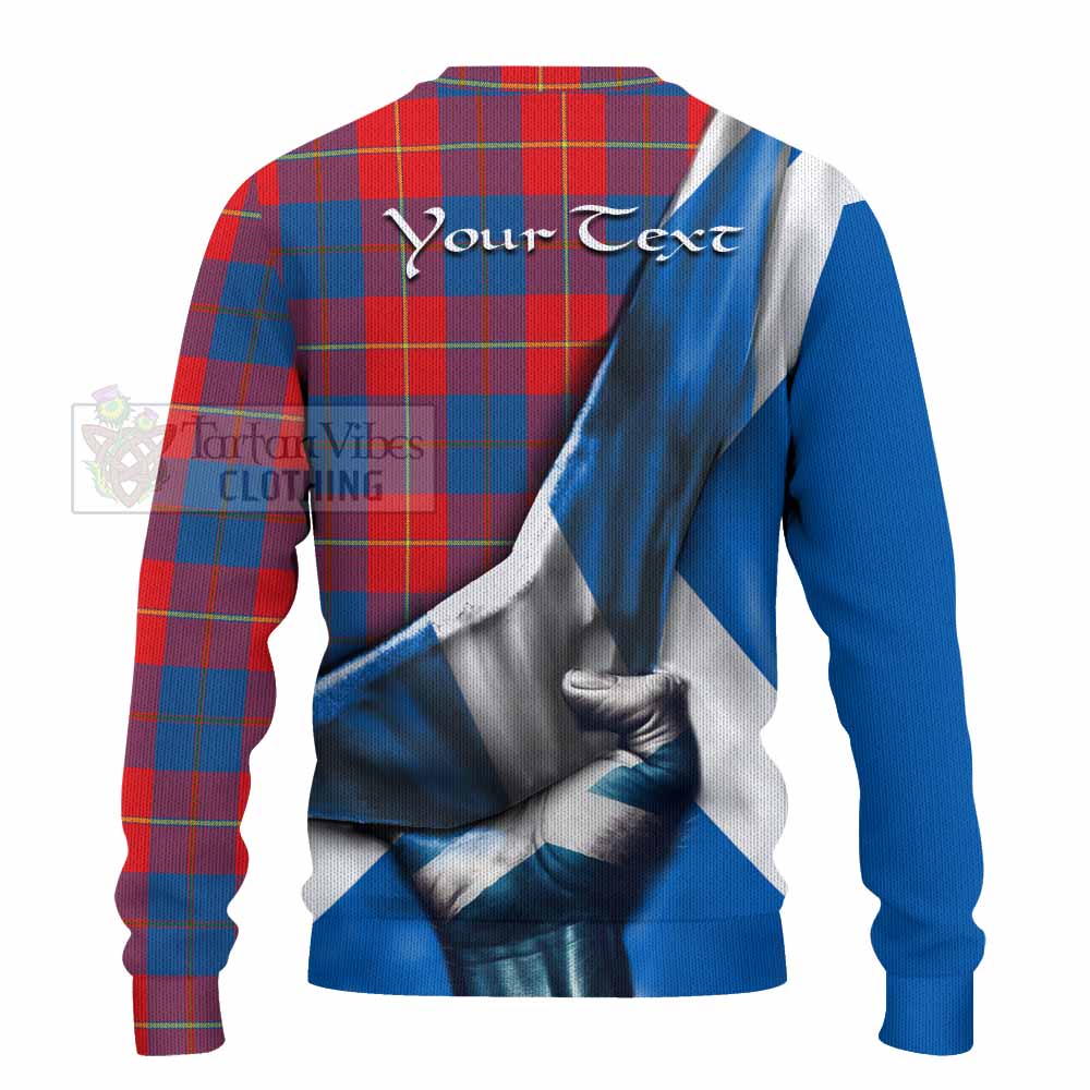 Blane Tartan Knitted Sweater with Family Crest Scotland Patriotic Style - Tartan Vibes Clothing