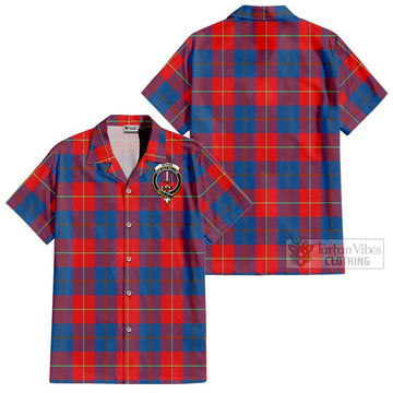Blane Tartan Cotton Hawaiian Shirt with Family Crest - Tartan Vibes Clothing