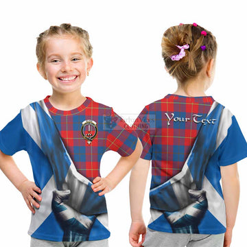 Blane Tartan Kid T-Shirt with Family Crest Scotland Patriotic Style - Tartan Vibes Clothing