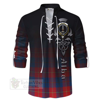 Blane Tartan Ghillie Kilt Shirt Featuring Alba Gu Brath Family Crest Celtic Inspired - Tartan Vibes Clothing