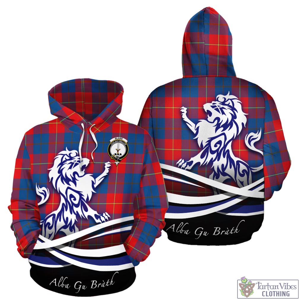 Blane Tartan Hoodie with Alba Gu Brath Regal Lion Emblem - Tartan Vibes Clothing