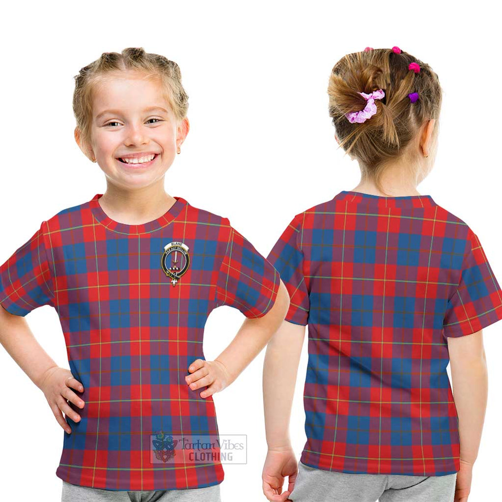 Blane Tartan Kid T-Shirt with Family Crest - Tartan Vibes Clothing