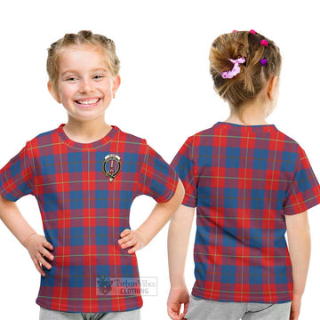 Blane Tartan Kid T-Shirt with Family Crest - Tartan Vibes Clothing