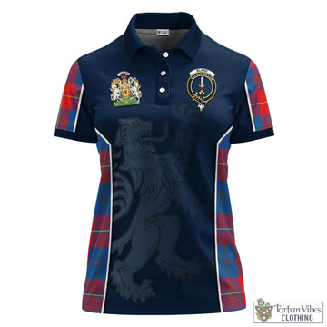 Blane Tartan Women's Polo Shirt with Family Crest and Lion Rampant Vibes Sport Style - Tartan Vibes Clothing