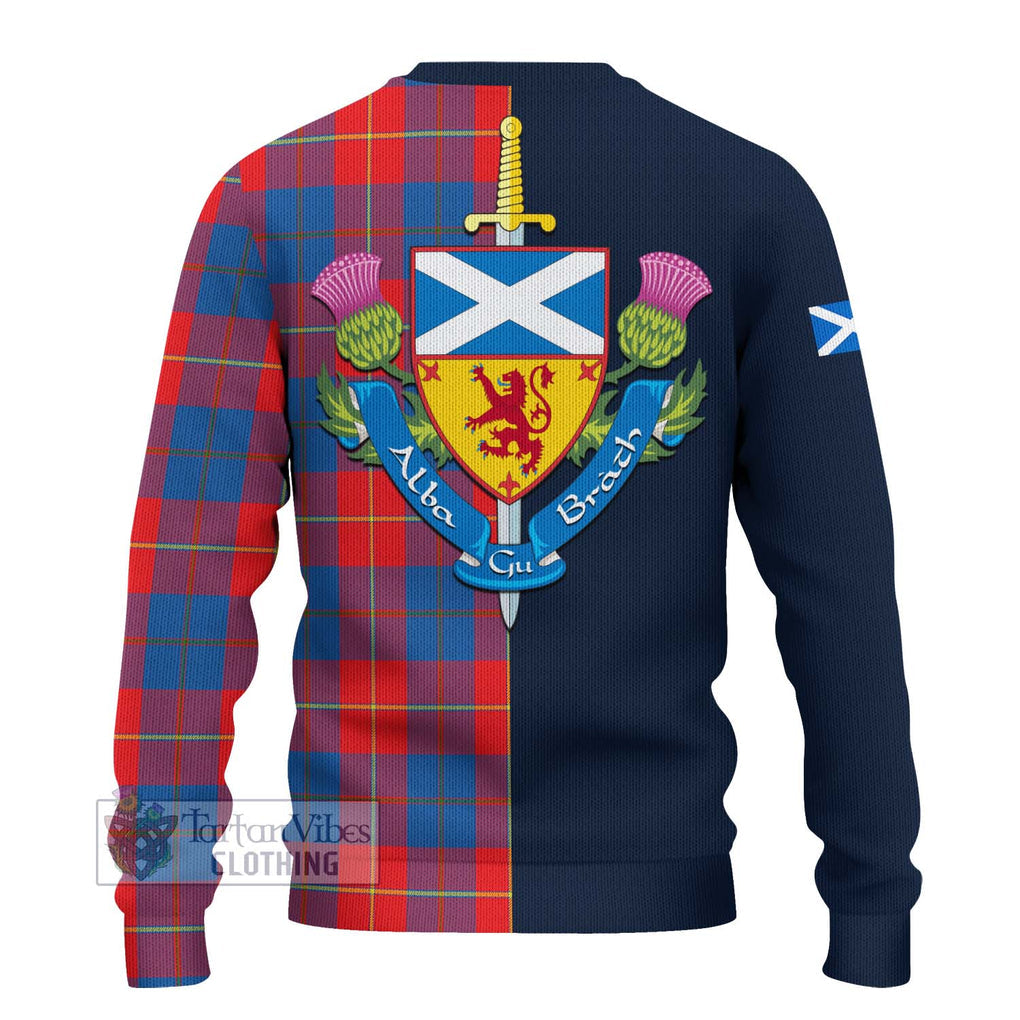 Blane Tartan Ugly Sweater Alba with Scottish Lion Royal Arm Half Style - Tartan Vibes Clothing