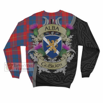 Blane Tartan Family Crest Sweatshirt Lion Rampant Royal Thistle Shield Celtic Inspired - Tartan Vibes Clothing