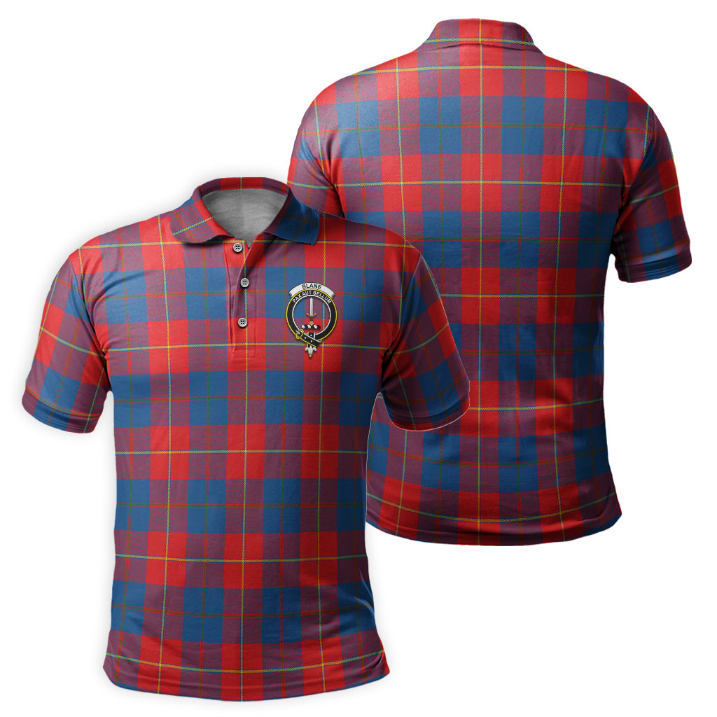 Blane Tartan Men's Polo Shirt with Family Crest - Tartanvibesclothing