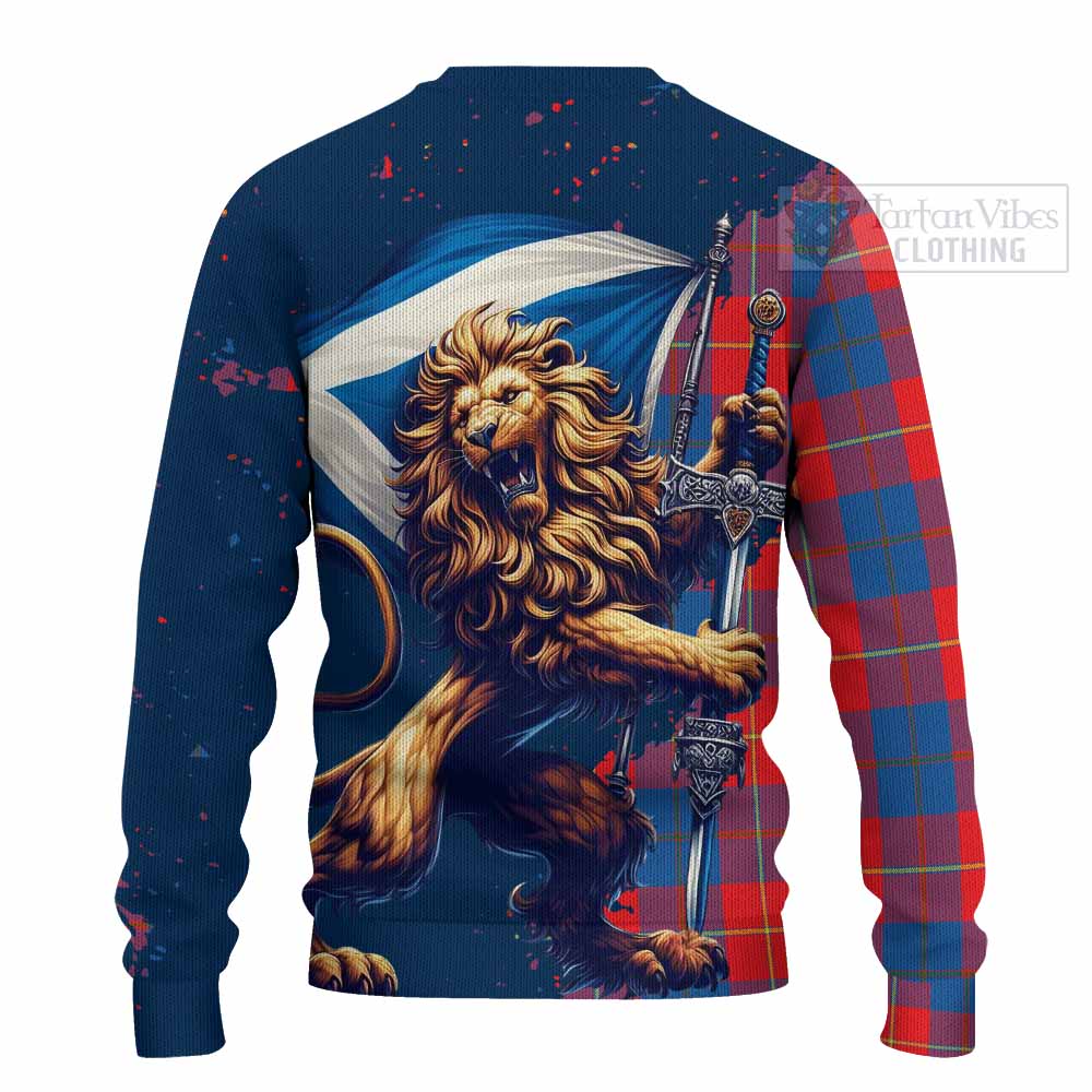 Blane Tartan Family Crest Knitted Sweater with Scottish Majestic Lion - Tartan Vibes Clothing