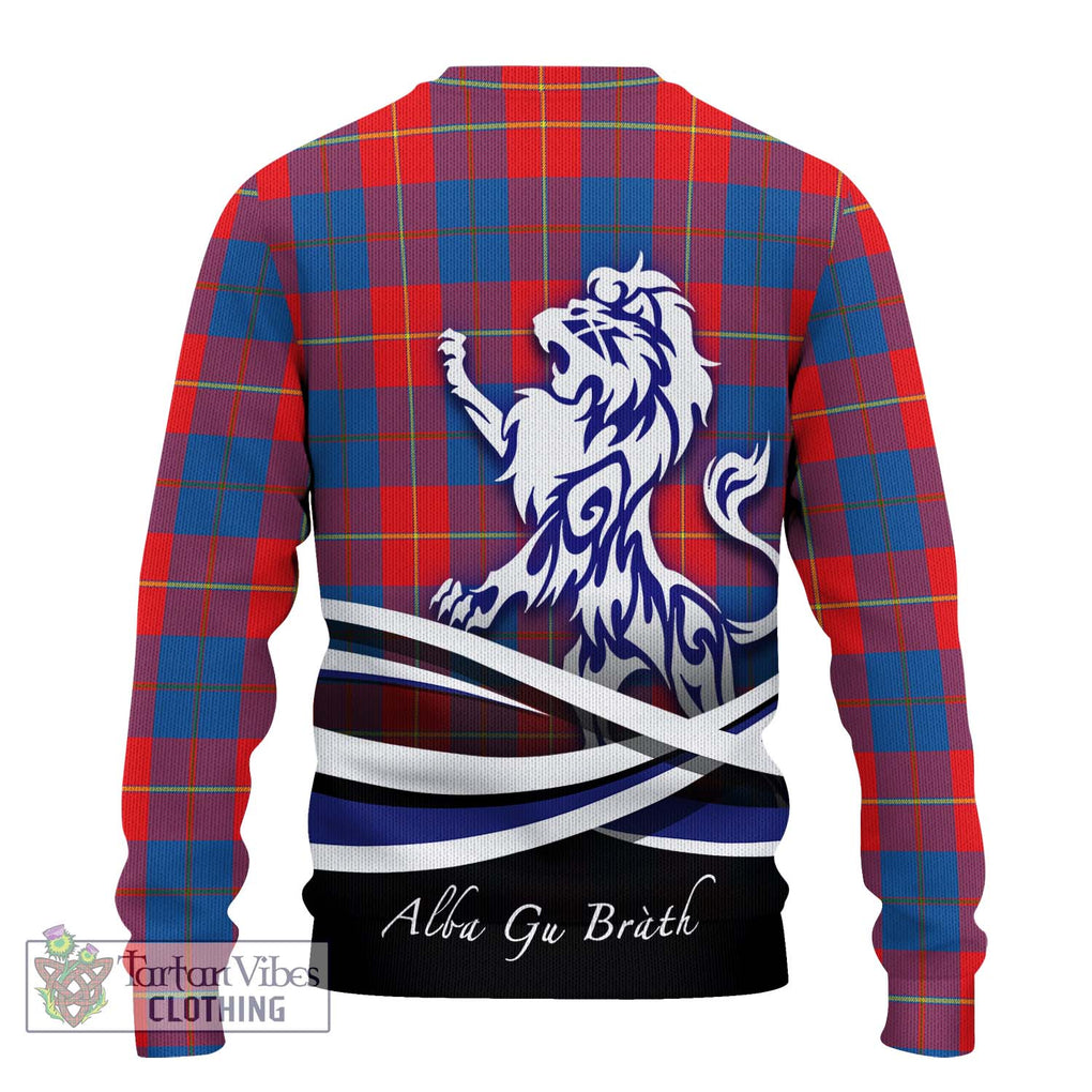 Blane Tartan Ugly Sweater with Alba Gu Brath Regal Lion Emblem - Tartan Vibes Clothing