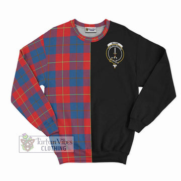 Blane Tartan Sweatshirt with Family Crest and Half Of Me Style - Tartan Vibes Clothing