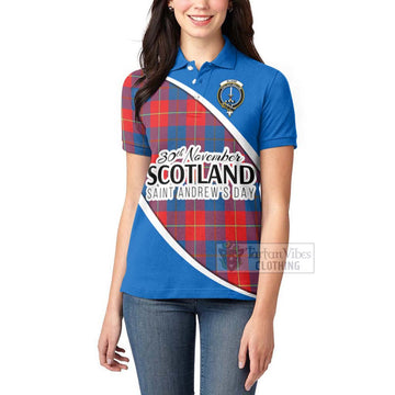 Blane Family Crest Tartan Women's Polo Shirt Celebrate Saint Andrew's Day in Style - Tartan Vibes Clothing