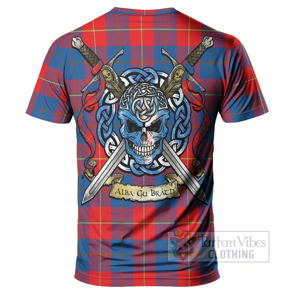 Blane Tartan T-Shirt with Family Crest Celtic Skull Style - Tartan Vibes Clothing
