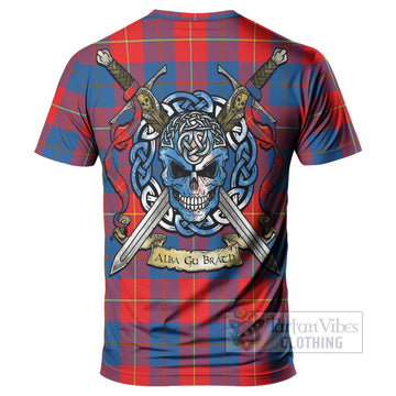 Blane Tartan T-Shirt with Family Crest Celtic Skull Style - Tartan Vibes Clothing
