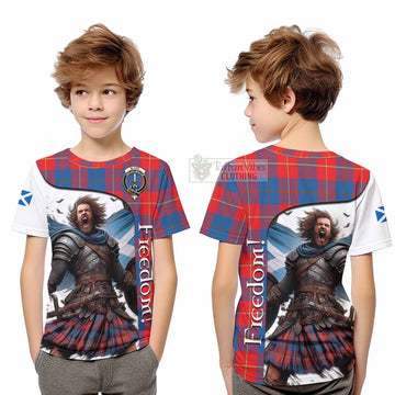 Blane Crest Tartan Kid T-Shirt Inspired by the Freedom of Scottish Warrior - Tartan Vibes Clothing