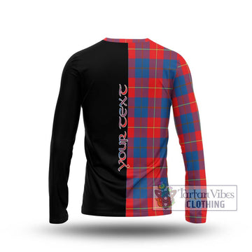Blane Tartan Long Sleeve T-Shirt with Family Crest and Half Of Me Style - Tartan Vibes Clothing