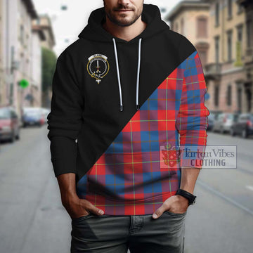 Blane Tartan Hoodie with Family Crest and Military Logo Style - Tartan Vibes Clothing