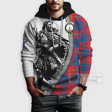 Blane Tartan Clan Crest Hoodie with Highlander Warrior Celtic Style - Tartan Vibes Clothing