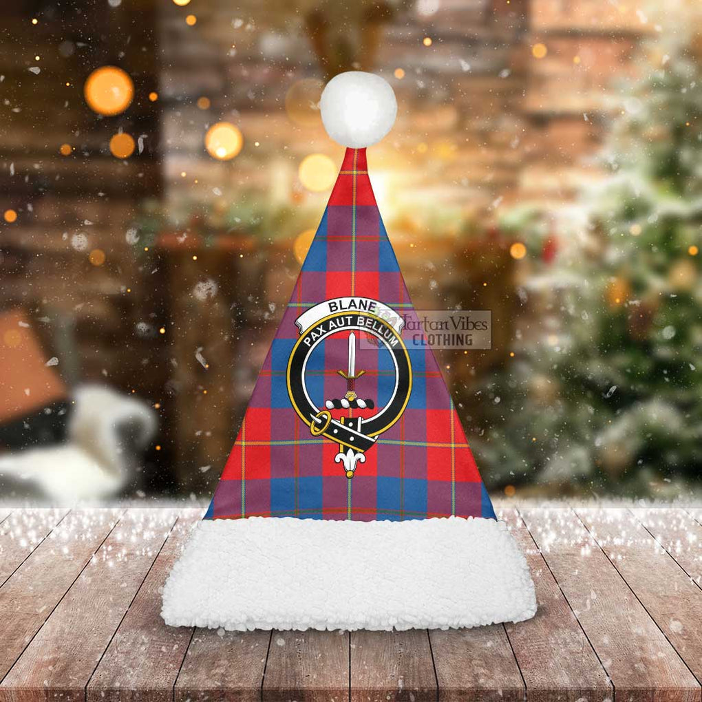 Blane Tartan Christmas Santa Hats with Family Crest - Tartan Vibes Clothing