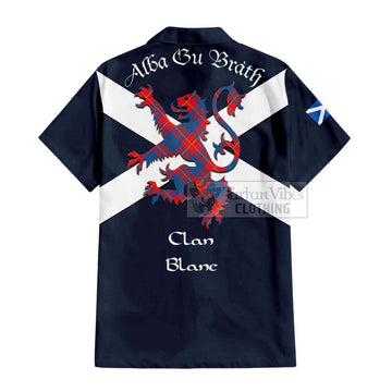 Blane Tartan Lion Rampant Hawaiian Shirt Proudly Display Your Heritage with Alba Gu Brath and Clan Name - Tartan Vibes Clothing
