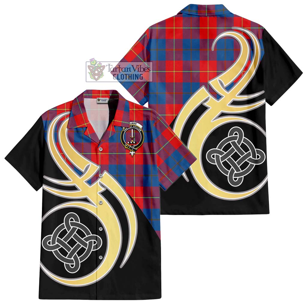 Blane Tartan Hawaiian Shirt with Family Crest and Celtic Symbol Style - Tartan Vibes Clothing