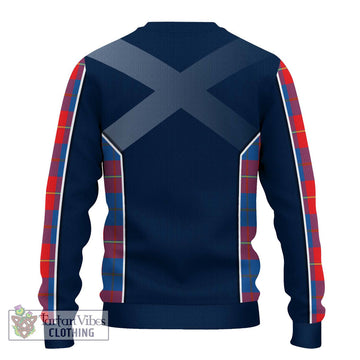 Blane Tartan Ugly Sweater with Family Crest and Lion Rampant Vibes Sport Style - Tartan Vibes Clothing