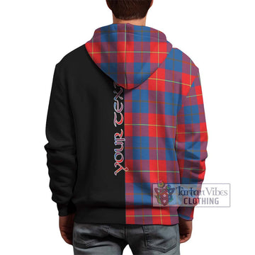 Blane Tartan Hoodie with Family Crest and Half Of Me Style - Tartan Vibes Clothing