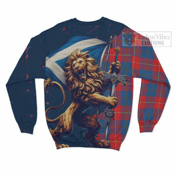 Blane Tartan Family Crest Sweatshirt with Scottish Majestic Lion - Tartan Vibes Clothing