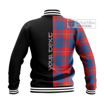Blane Tartan Baseball Jacket with Family Crest and Half Of Me Style - Tartan Vibes Clothing