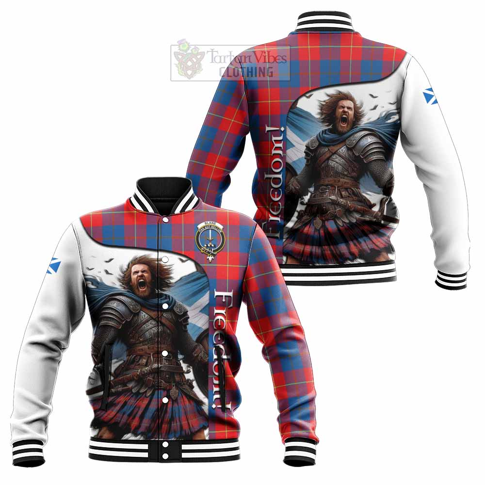Blane Crest Tartan Baseball Jacket Inspired by the Freedom of Scottish Warrior - Tartan Vibes Clothing