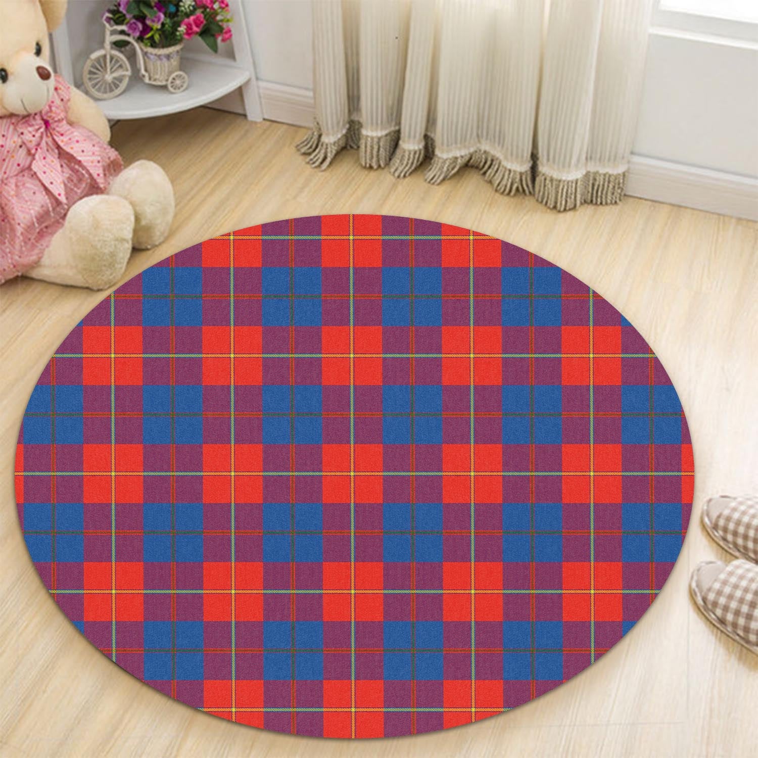 Blane Tartan Round Rug - Tartan Vibes Clothing